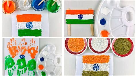 4 Easy Indian Flag Crafts For Kids🇮🇳 Independence Day Crafts