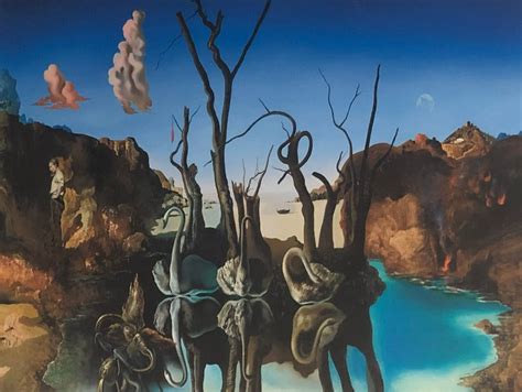 Salvador Dali, Swans reflecting Elephants, Canvas print – Classy Canvas ...