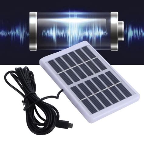 1 2W 6V panneau solaire sortie USB chargeur de batterie de téléphone