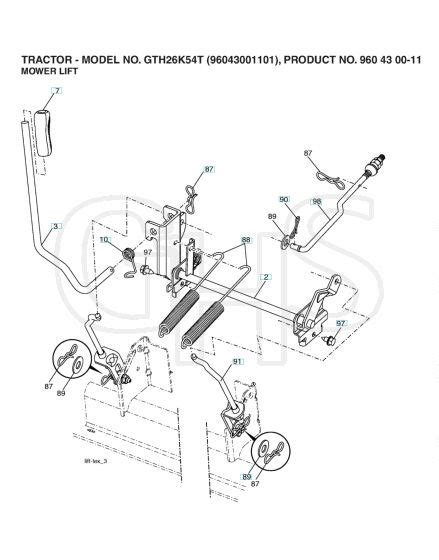 Husqvarna Gth26K54 T Mower Lift Deck Lift GHS