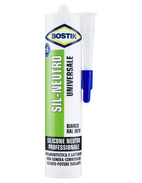 Bostik Sil Neutro Silicone Universale Bianco In Cartuccia Da 300ml