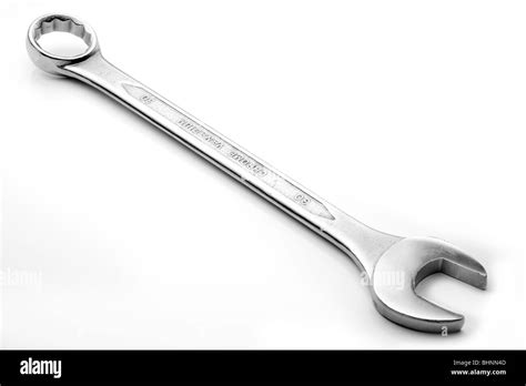 Wrench Spanner On White Background Stock Photo Alamy