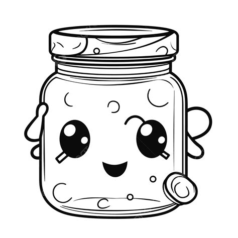 Mason Jar Coloring Page