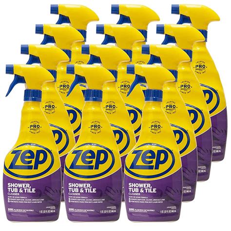 Zep Foaming Shower Tub And Tile Cleaner 32 Oz Case Of 12 Zustt32pf Acidic Scrub Free