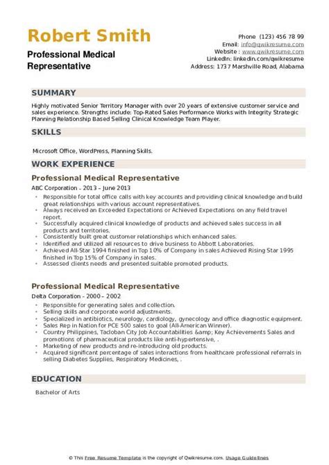 Professional Medical Representative Resume Samples Qwikresume 36356 Hot Sex Picture