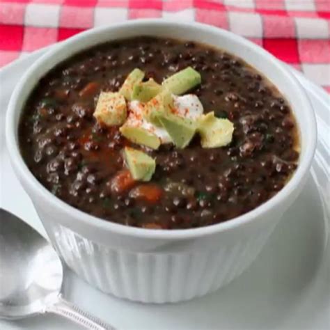 Chef John S Black Lentil Soup Recipe