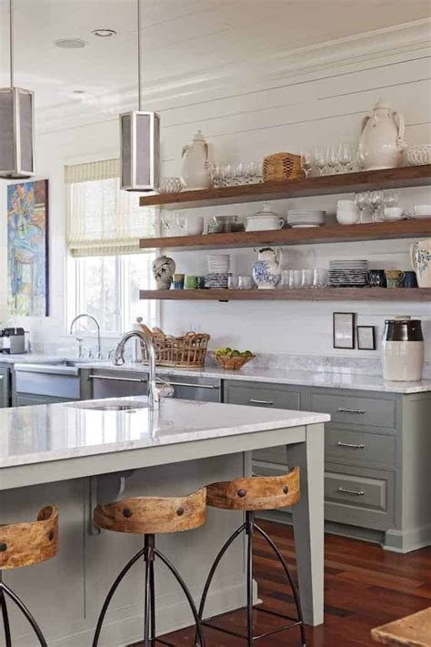 Open Kitchen Shelves Farmhouse Style | Intentional Hospitality