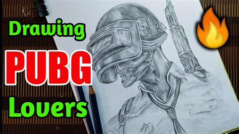 Pubg Drawing How To Draw Pubg Player Pubg 🤠 Pencil Sketch Youtube