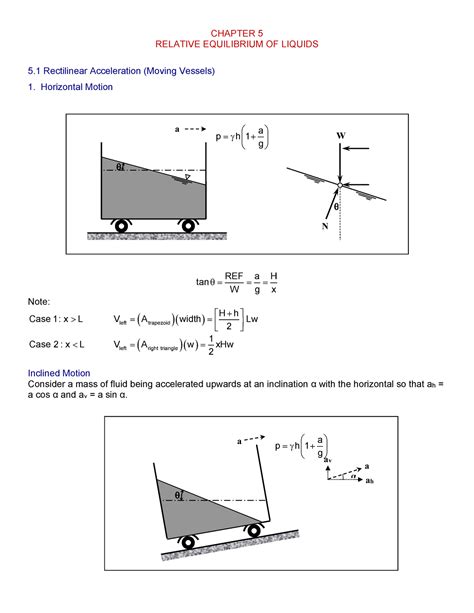 5 Relative EQ OF Liquids FILE CHAPTER 5 RELATIVE EQUILIBRIUM OF