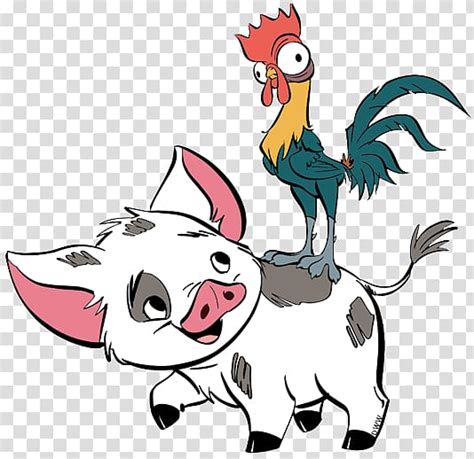 Moana Hei Hei And Pig Character Hei Hei The Rooster Chief Tui Gramma