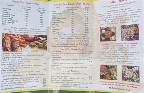 Menu at Tasty Bites, Normanton