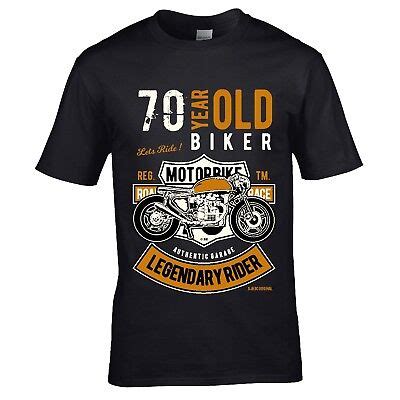 Year Old Legendary Biker Vintage Motorcycle Mens T Shirt Th