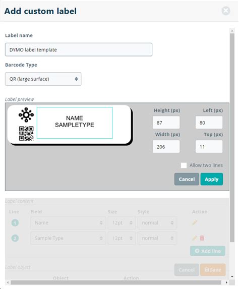 Configuring Labels