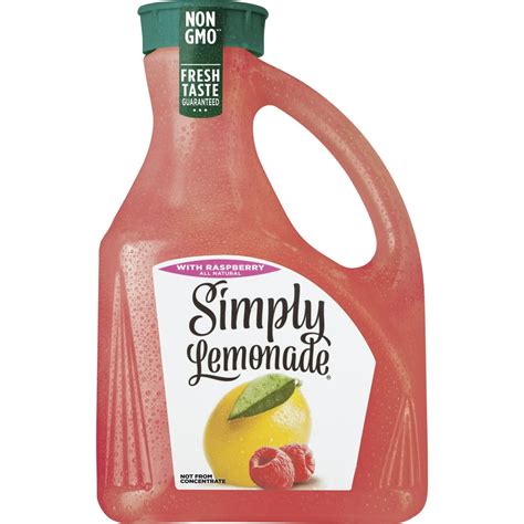 Simply Lemonade With Raspberry All Natural Non Gmo 263 Liters