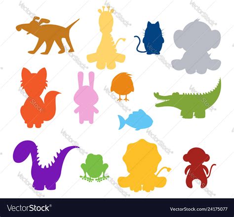 Baby Animal Silhouette Clip Art