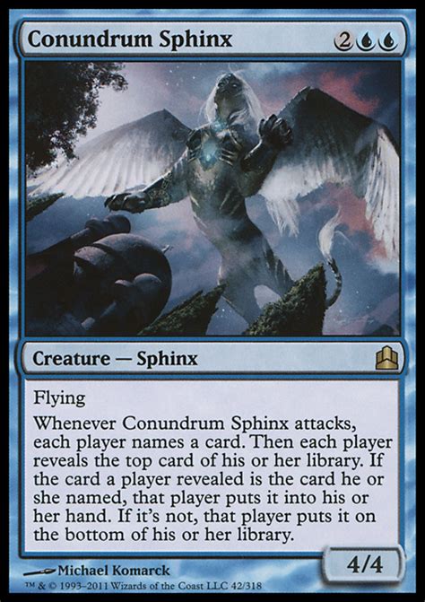 Conundrum Sphinx Magic The Gathering Mtg Card