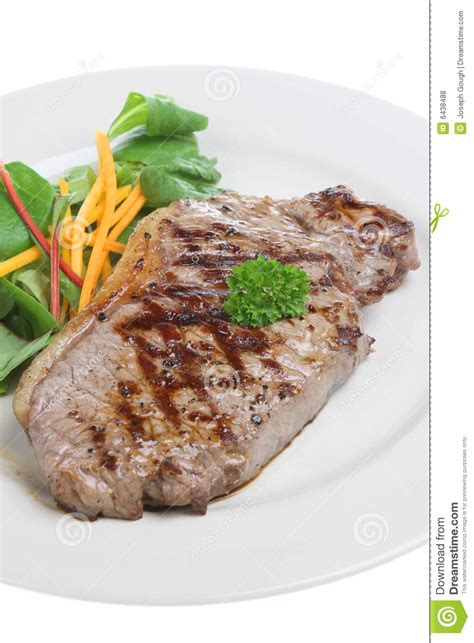 Jantar Do Bife Foto De Stock Imagem De Placa Raro Completamente