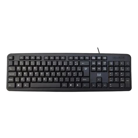 Teclado USB Multilaser TC065 Slim ABNT2 Preto Oficina Dos Bits