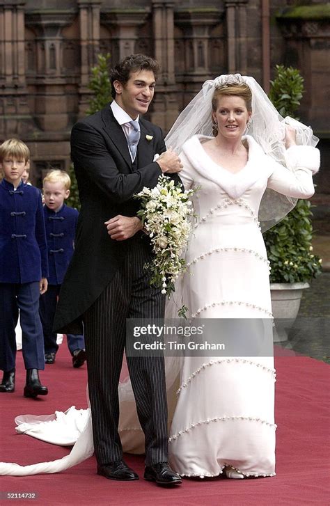 Bride And Groom Edward Van Cutsem And Lady Tamara Grosvenor After