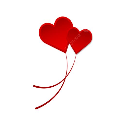 Corazones De Globos Rojos Aislados Png Globo Rojo Corazones Aislados