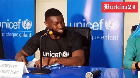 Hugues Zango Signe Comme Ambassadeur De Bonne Volonté De Lunicef