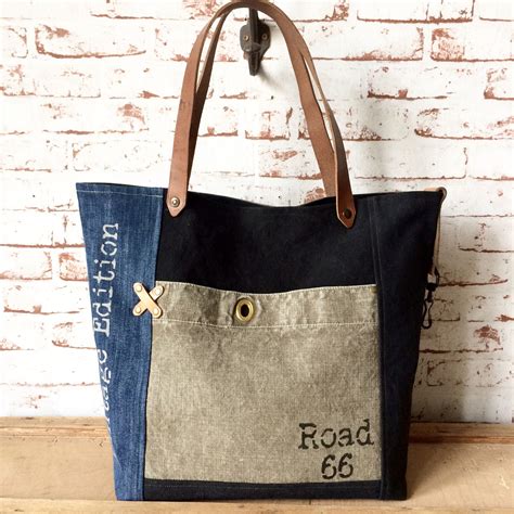 Cabas multi canvas SOben Store Sac Sac en jean Sac à main