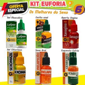 Kit Euforia Sex Shop Produtos Er Ticos Casal Lubrificante Top Gel Lubrificante Ntimo Sexual