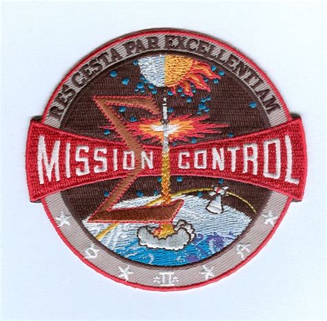 Apollo NASA Mission Control Patch | Nasa missions, Nasa apollo, Mission ...