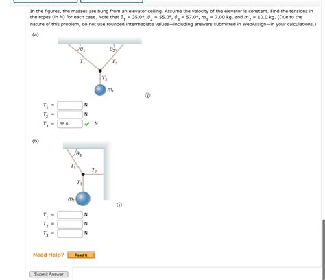 Solved A Cord Passing Over A Pulley Connects Two Masses As Chegg