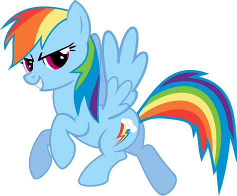 Rainbow Dash Vector Standing Png File