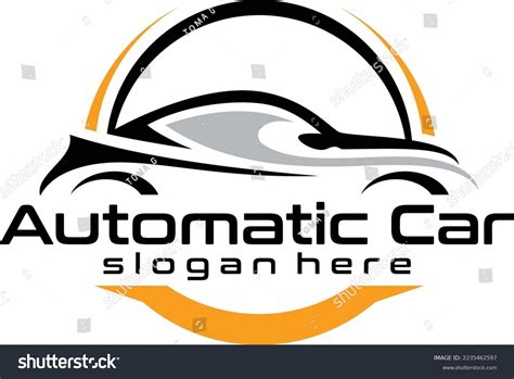 automatic car logo design vector template stock vector royalty