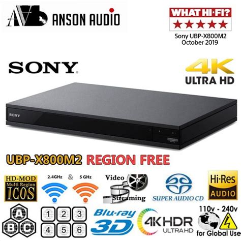 Sony UBP X800M2 Multi Region 4K Bluray Player FOC 2pcs 4K Movies