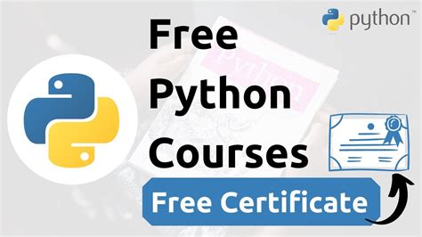 Free Python Online Courses With Certificate For Beginners Youtube