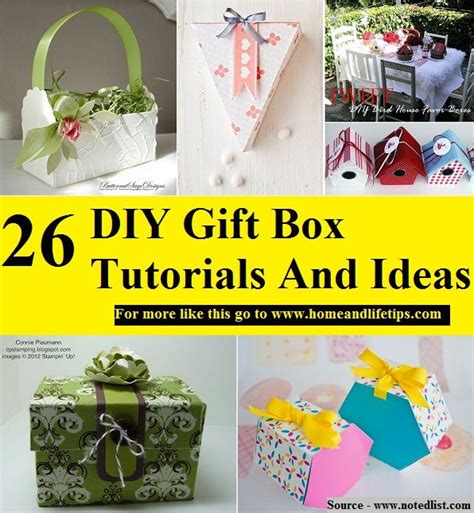 Diy Gift Box Tutorials And Ideas