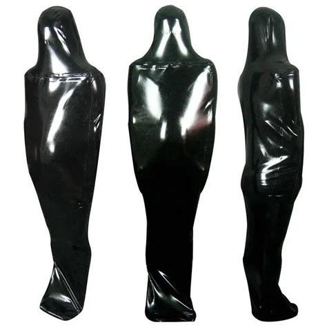 100 Latex Gummi Catsuit Cosplay Sport Fullbody Anzug Bodysuit 0 4mm