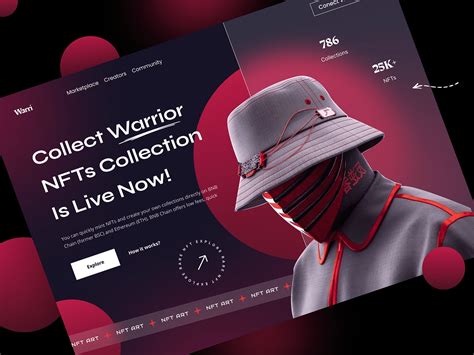 Nft Marketplace Landing Page On Behance