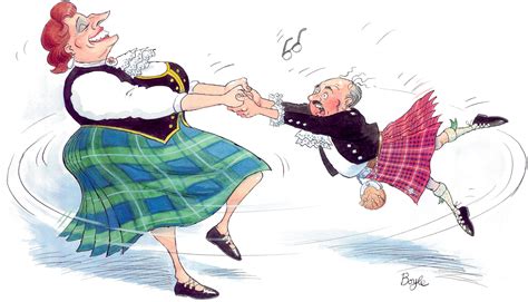 Scottish Dancers Tea Towel Wasps Shop