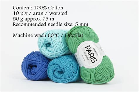 Drops Paris Cotton Knitting Yarn Beautiful Summer Yarn Etsy Canada