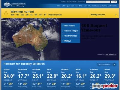 Bom Gov Au Australia S Official Weather Forecasts Weath Free