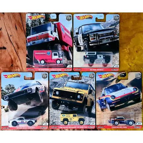 Hot Wheels Car Culture Wild Terrain Set Completo 5 Miniaturas