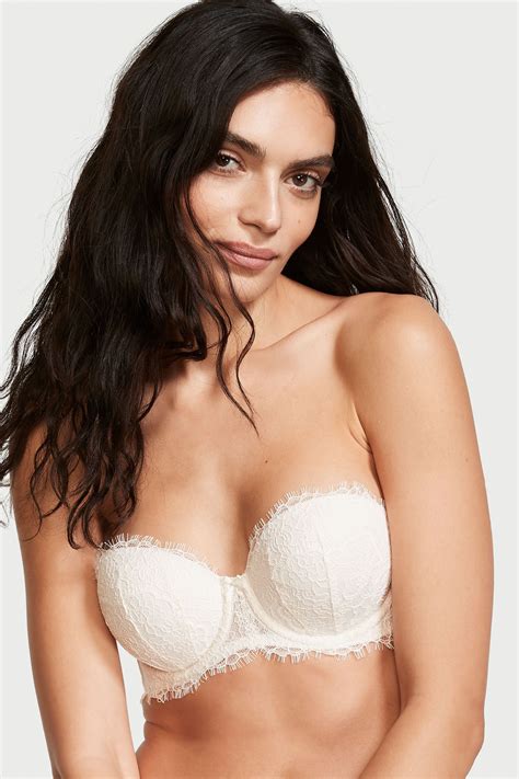 Buy Victoria S Secret Coconut White Lace Strapless Bra From The Next Uk Online Shop