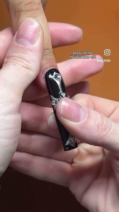 ⛓️🖤 Chrome Hearts 🖤⛓️ Naildesign Nailinspo Nail Fypシ゚viralvideo