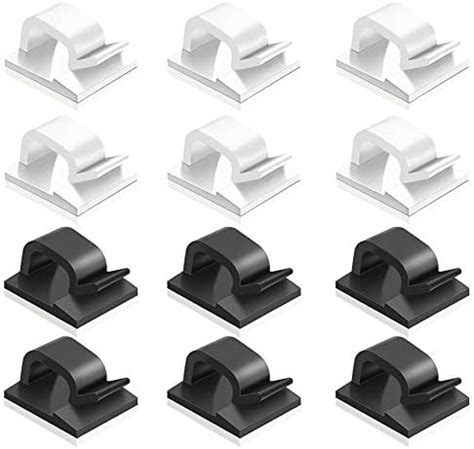 Pcs Adhesive Cable Clips Finegood Plastic Cable Cord Organziers