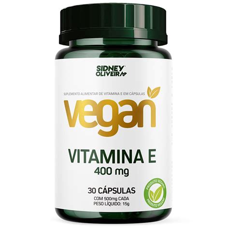 Vitamina E Mg Vegan C Psulas Sidney Oliveira Beauty Forma