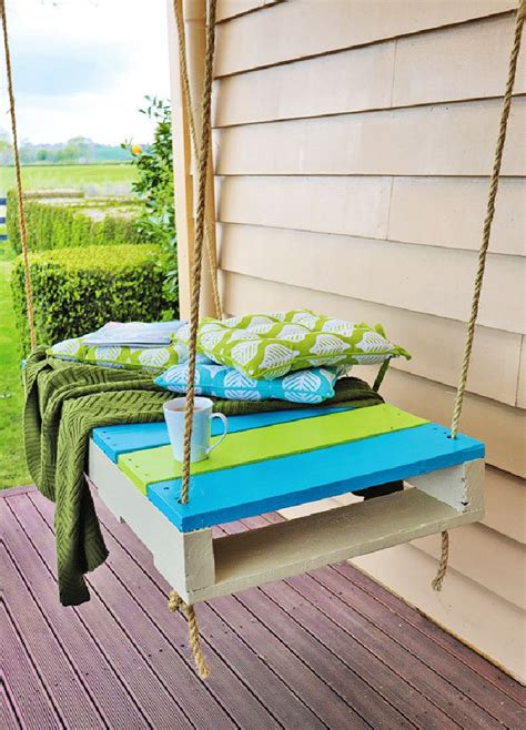 25 Easy Diy Pallet Swing Ideas Pallet Bed Swing Diy Folly