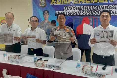 Ditreskrimsus Polda Sumsel Sita Ton Pupuk Ilegal Asal Gresik Tiga