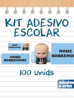 Adesivo Escolar O Poderoso Chefinho Compre Produtos Personalizados No