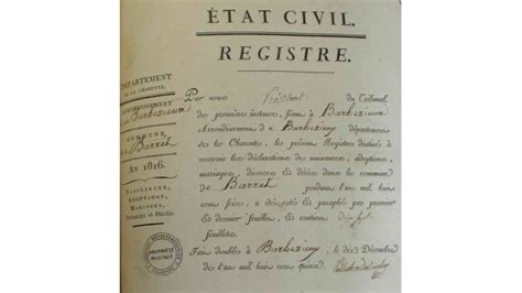 Les registres paroissiaux et d état civil FranceArchives