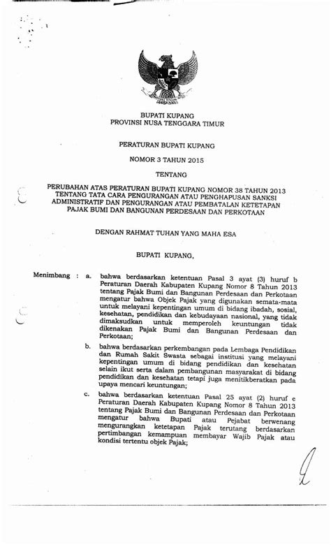 Pdf Kupang Bpk Go Id Bupat T Kupang Provinsi Nusa Tenggara Timur