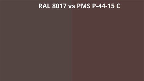 Ral 8017 Vs Pms P 44 15 C Ral Colour Chart Uk